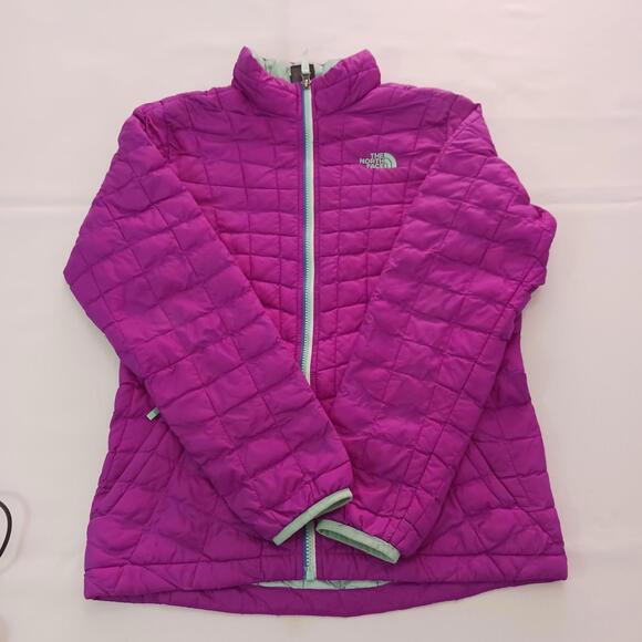 The North Face CSG4 Youth Girl's Size L (14/16) Purple Thermoball Puffer Jacket - Picture 15 of 16